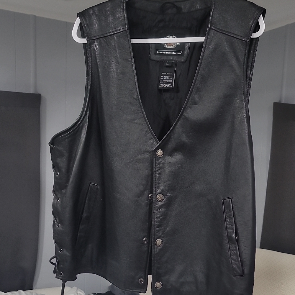 Harley-Davidson Black Leather Vest